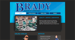 Desktop Screenshot of bradyscreenprint.com