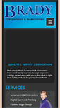 Mobile Screenshot of bradyscreenprint.com